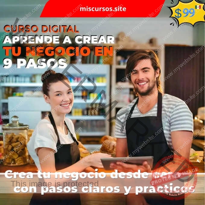 Curso Digital Aprende a crear tu negocio en 9 pasos